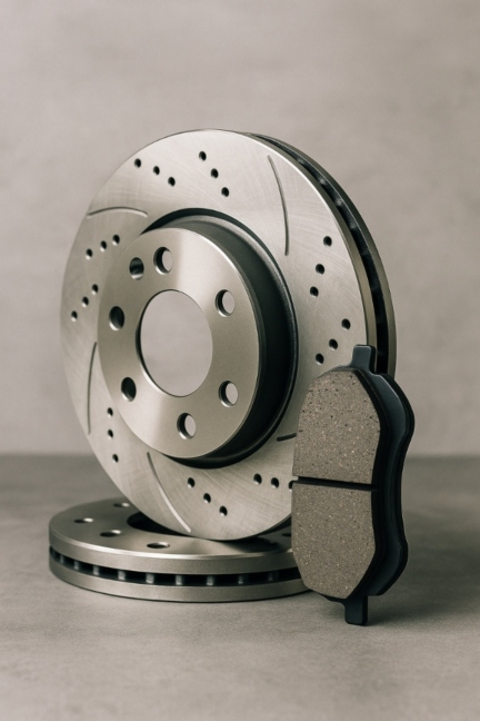 Sistema de frenos: balatas, discos, tambores, grasas, baleros y líquido de frenos